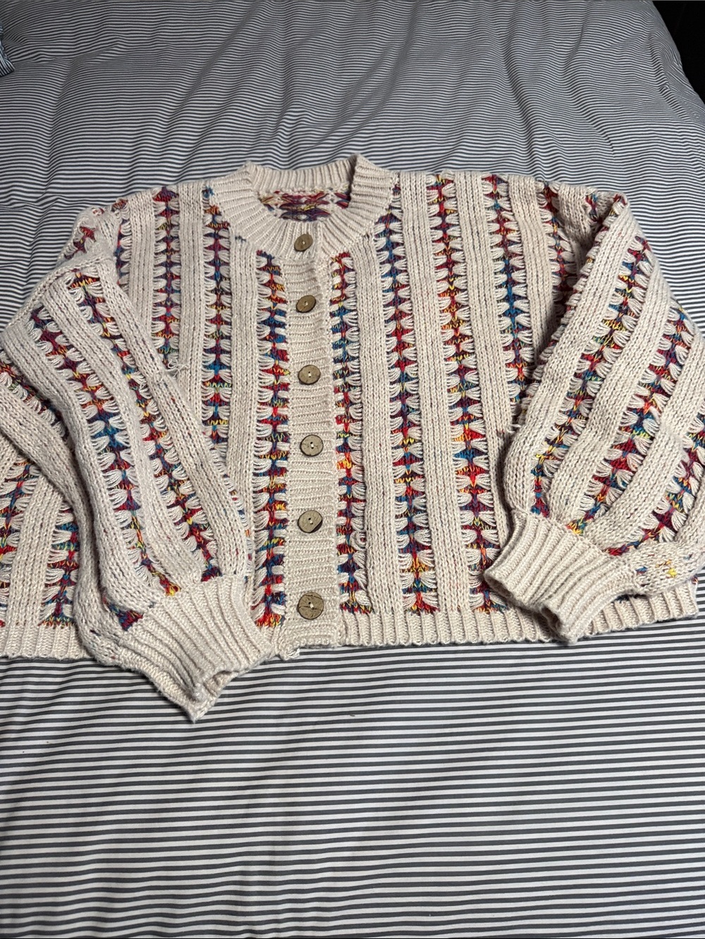 Women’s Milumia boho striped cardigan size sm